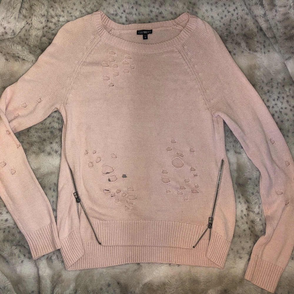 Distressed Express sweater - Picture 1 of 4